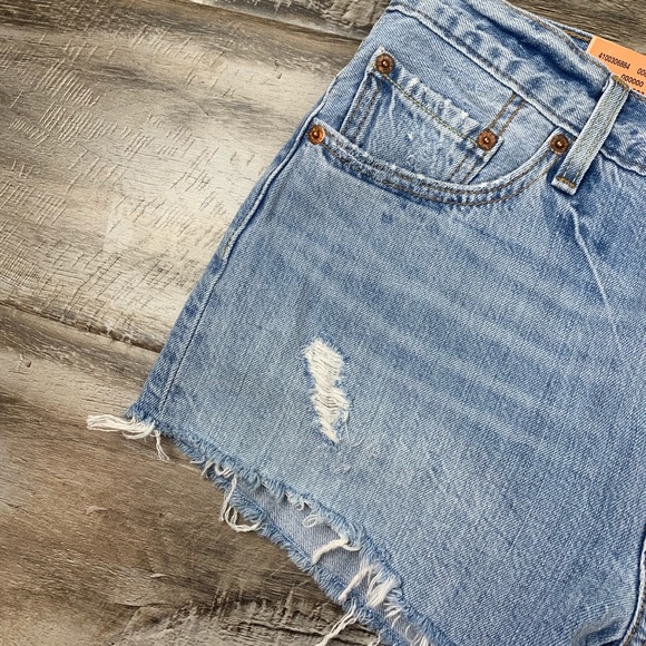Levi’s | 501 Cutoff Denim Shorts Light Distressed - Picture 5 of 8